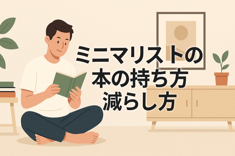 ミニマリストの本の読み方・持ち方おすすめの方法