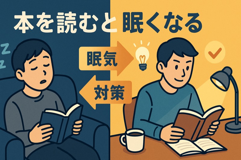 本を読むと眠くなる対策